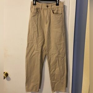 Women’s Tan Straight-Leg Jeans